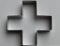Kreuz 5 cm, Ausstecher, Ausstechform aus Edelstahl, Schweizer Kreuz, Rotes Kreuz