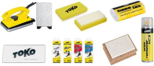 Toko Geschenke-Set Skiwax 10-teilig mit Wachsbügeleisen