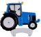 MAXORA Blauer Traktor Weihnachtsschmuck Personalisierte Weihnachtsbaumdekoration 2022 ideal für John Deere Traktor-Liebhaber