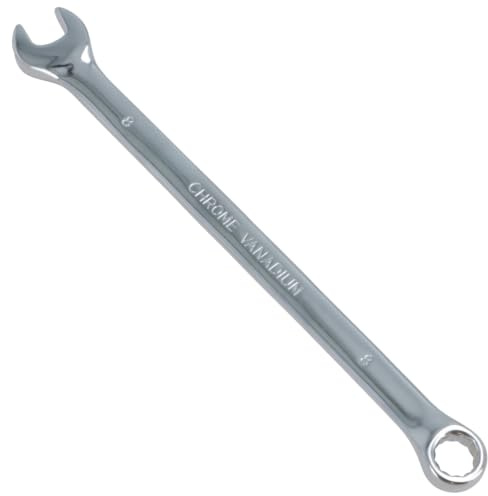 AB Tools 8 mm extra langer metrischer Ringmaulschlüssel, 150 mm, Chrom-Vanadium-Stahl