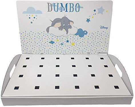 Cesto Bomboniere Dumbo Celeste Disney - Vassoio Porta Coni 46x29x28