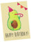 Mr. & Mrs. Panda Postkarte Avocado Geburtstag - Geschenk, Party, Ansichtskarten, Grußkarte, Gesund, Vegan, Einladungskarten Geburtstag, Veggie