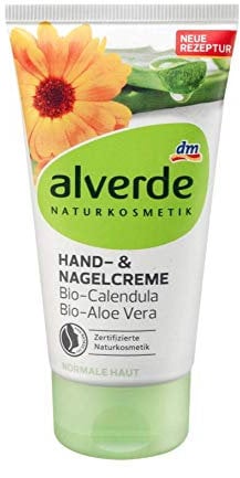 Alverde Hand- & Nagelcreme mit Bio-Calendula und Bio-Aloe Vera - Naturkosmetik - 75 ml