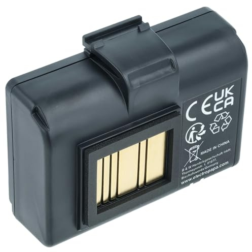 vhbw 1x Akku kompatibel mit Zebra ZQ610HC | ZQ620, ZQ620HC, ZQ630 Drucker Kopierer Scanner Etiketten-Drucker (2600 mAh, 7,4 V, Li-Ion)