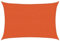 vidaXL Voile d'Ombrage Protection Voile Solaire Voile de Parasol Anti UV Jardin Patio Terrasse Balcon Extérieur 160 g/m² Orange 2,5x4 m PEHD