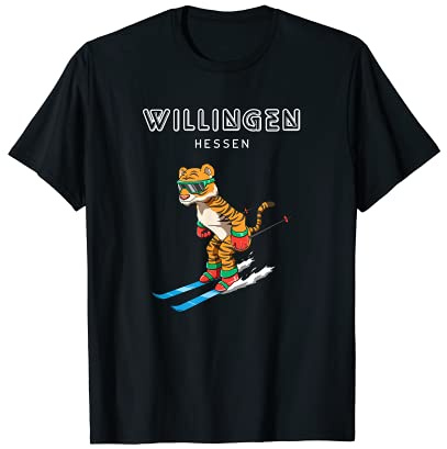Willingen Hessen Deutschland Ski Tiger Wintersport T-Shirt