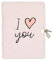 DRAEGER PARIS 1886 - Diario íntimo de peluche I Love You con candado, cierre seguro y cobertura suave de piel sintética - Ideal para escribir secretos o pensamientos - 14x5x19 cm - Incluye 2 llaves