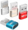 USB C Female to USB Male Adapter 4 Pack (Multi Colors), Type-A to USB C Charger Converter, Compatible with iPhone 15 Pro Max, iPad, Apple Watch, Airpods, Galaxy S23, Google Pixel 5 4 XL
