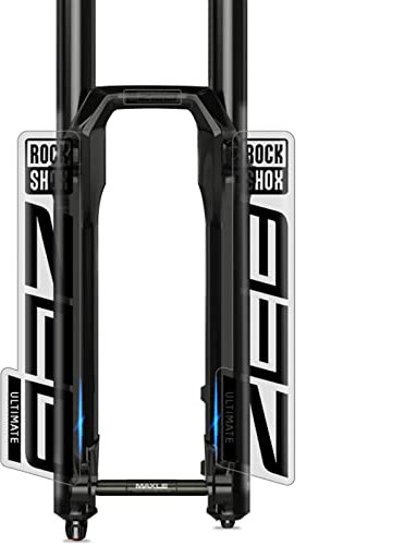 BUSEB Bicycle Front Fork Stickers Rockshox Z.E.B U.L.T.I.M.A.T.E Mountain Bike Front Fork Decals Bike Accessories (Color : Black clean btm)