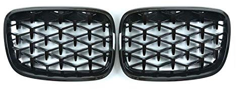 Ein Paar Diamond Grills Meteor Style Ersatzgrill Auto Frontstoßstange Grill. Für B=M=W E70 E71 E72 X5 X6 2007-2013