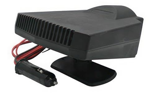 Baceyong 12V, 200W 3 in 1 Ventola per riscaldamento per auto con funzione di purificazione dell'aria, sbrinatore per parabrezza per sigaretta plug-in antipolvere Nero