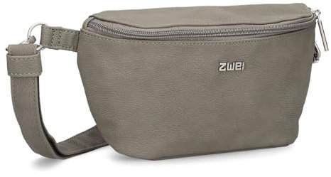 Zwei Damen Hip Bag Mademoiselle.M MH4 Bauchtasche 25 cm 1 Liter aus hochwertigem Kunstleder, Crossbody Bag wasserabweisend, 3-in-1 Bequeme Brusttasche, Gürteltasche & Hüfttasche (Fango)