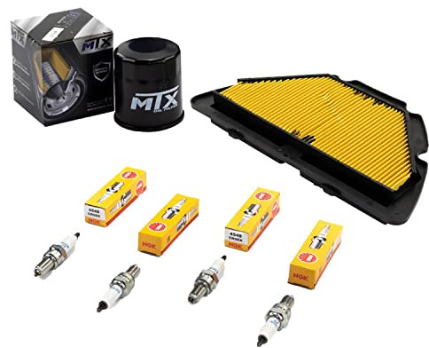 Wartungspaket Luftfilter + Ölfilter + Zündkerzen für Yamaha YZF-R1 1000 RN12 Baujahr 2004-2006