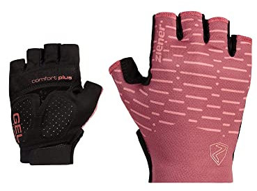 Ziener Damen Cammi Fahrrad/Mountainbike/Radsport-Handschuhe | Kurzfinger - atmungsaktiv,dämpfend, pink dust, 6