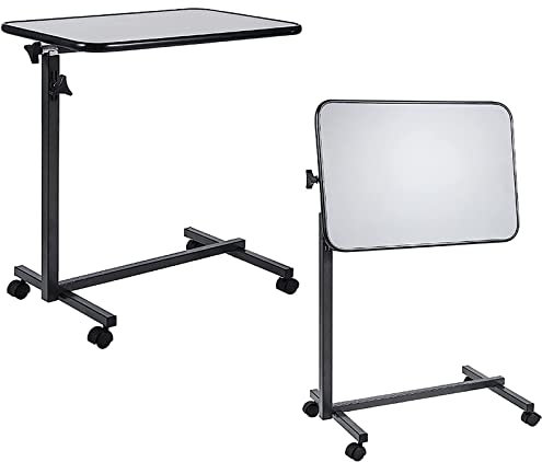 CEEBUS Beistelltisch mit Rollen Laptoptisch Mit Rollen, tragbare abnehmbare Bett Hebetisch, Verwendung für ältere bettlägerig oder Krankenhaus Pflege Lesen Essen