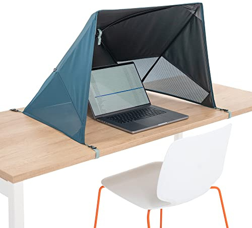 NANO-WORKSPACE Laptop Sonnenschutz für draußen | Blendfrei – Bessere Lesbarkeit im Sonnenlicht | Für 13–17 Zoll, Faltbar & Tragbar, Ideal fürs Homeoffice