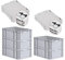 PROREGAL SuperSparSet 5x Eurobox NextGen Economy mit Scharnierdeckel & schwarzen Verschlüssen | Griffe geschlossen | HxBxT 22x40x60cm | 44 Liter | Eurobehälter Transportbox Transportbehälter