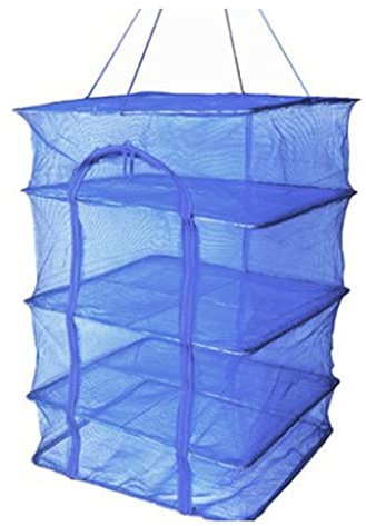 ZXHKZDX Tendedero Plegable de Malla de Pescado, Red de Rejilla de Secado de Plantas for secar Hierbas, Red de Nailon Plegable, Pantalla de puré Negra con Cremallera de Arriba a Abajo