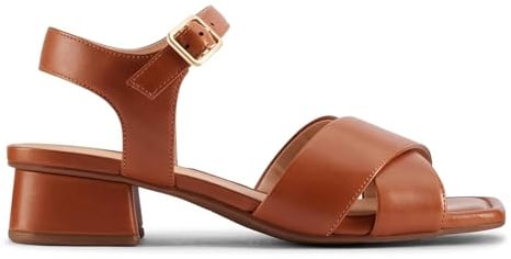 Clarks - Serina35 Cross, Sandalia De las mujeres, Tan Leather,