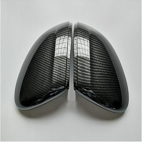 Auto Spiegelkappen Carbon Spiegel Abdeckung Kappen Für VW Für Passat B8 Für Variante Für Arteon Seite Spiegel Abdeckungen Kappen 2016 2017 2018 2019 Rückspiegelgehäuse (Farbe : With blind spot hole)