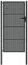 Gartentor Terrassentor Gartentür Zauntor Gartenpforte Zauntür Hoftür Tor Hoftor Pforte Einfahrtstor Tor Hoftor Industrietor Metallzaun Gartenzaun Stahltor Metalltor 105 x 225 cm (B x H) Anthrazit