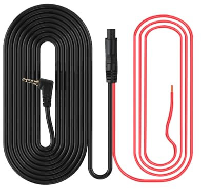 Airpuxem Rear View Mirror Dash Cam 10 Metre Extension Cable for Car Camera Dash Cam with 4-pin