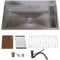 MEJE 80x46cm Drop-in Large Single Bowl 11 Gauge 304 Stainless Steel Workstation Kitchen Sink with Accessories