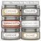 KERACRAFT Powder Compound Tester-Set No. 2-6x50g für buntes Gießpulver zum Selbermachen