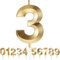 Nummer 3 Geburtstagskerze, 3. Geburtstag Kerze, 3D Design Gold Glitter Nummer Kerzen, Cake Topper Dekorationen, Kuchen Kerze für Geburtstagsparty, Hochzeitstag, Baby-Dusche, Party-Dekoration