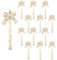 Nwvuop 16 Stück Glitter Cheerleader Schlüsselanhänger, Cheerleader Geschenk für Mädchen Beige