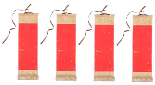 HOODANCOS 4stücke Aisle Wandbehang Chinesischer Kalligrafie Rollo Leerer Scroll Für Kunst Schreiben Und Dekoration Im Teeraum Hochwertiges Langlebiges Papier Mit Retro-atmosphäre