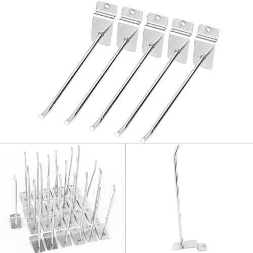 Denash Lamellen-Wandpaneel-Haken, Lamellen-Wandpaneel-Haken, 6-Zoll-Wandpaneel-Haken, 6-Zoll-Transport, Werkstatt, Industrie, Glattes, Rundes Auspuffrohr für