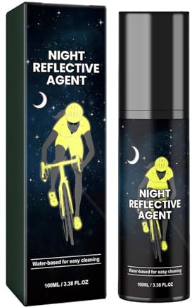 Peinture En Aérosol Brillante - 100 Ml De Peinture En Aérosol Brillante Pour La Conduite De Nuit | Peinture Réfléchissante Longue Durée Pour Vêtements, Vélos, Skateboards, Toile, Bois, Tissu