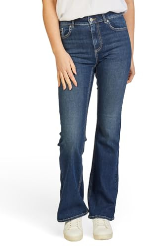 ONLY Jeans Damen Weites Bein Stretch Flared Fit ONLBLUSH Mid Waist Bootcut | Jeanshose Hose Denim Blau Schwarz S M L XL XXL 30-32L