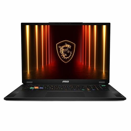 MSI Stealth A18 AI+ 18 16:10 UHD+ 120Hz Gaming laptop- (Ryzen AI 9 HX 370, NVIDIA GeForce RTX 5090, 64GB RAM, 2TB SSD, Windows 11 Home Premium) - Midnight Black
