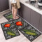 Alfombra de cocina de moda alimentaria, alfombra de cocina, frente al fregadero, alfombra de cocina, antideslizante y lavable, alfombra rectangular para pasillo, para lavandería, entrada y alfombra de