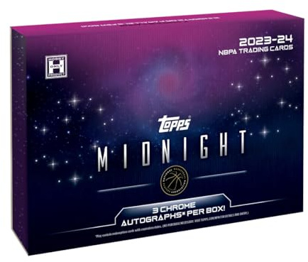 2023/24 Topps Midnight Basketball Sammelkartenbox (3 Chrom-Autogramme pro Hobbybox)