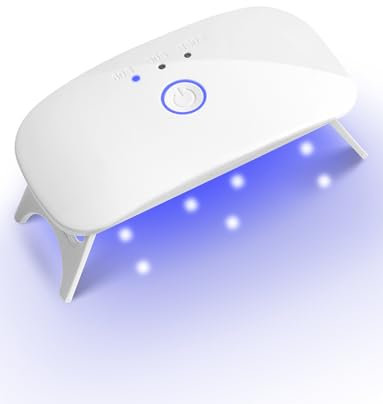 Mini lampe à ongles UV LED, séchoirs à ongle, Lampe Sèche Ongles pour tous les vernis à ongles en gel avec câble USB