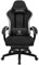 LUCKRACER Fabric Gaming Chair with Footrest, Ergonomic Computer Chair for Adults with Pocket Spring Cushion High Back Lumbar Support Heavy Duty Wide PC Chairs for Home Office (Black)