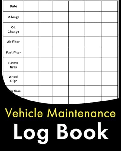 Vehicle Maintenance Log Book: Keep Track of Car Maintenance, Repairs, Fuel, Oil, Miles, Tires. Space for Detailed Notes