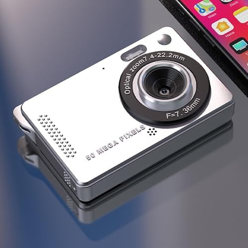4K Digitalkamera mit 50MP CCD Sensor, 16X optischem Zoom und 2,8 Zoll TFT LCD Bildschirm, Tragbare Vlogging-Kamera für Innen- oder Außenfotografie - Schwarz