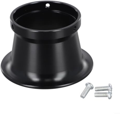 Luftfilter 50mm Innenmaß für OKO Vergaser 24-30mm - Stylischer Windbecher Ansaugstutzen Mofa Roller Tuning Schwarz(Black 50mm)
