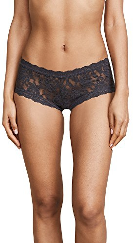 hanky panky Women's Signature Lace Boyshort Granite Boy Shorts MD