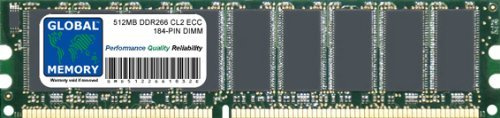 512MB DDR 266MHz PC2100 184-PIN ECC DIMM (UDIMM) MEMORY RAM COMPATIBLE WITH SERVERS/WORKSTATIONS/MOTHERBOARDS (*NOT FOR PCs*)