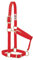 Weaver Leather Basic verstellbares Nylonhalfter, Rot, 2,5 cm kleines Pferd