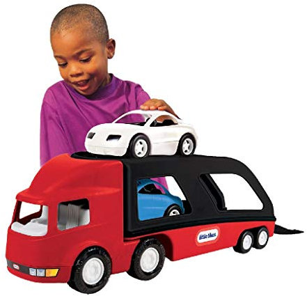 Little Tikes 484964E3X1 Großer Autotransporter - Spielzeugtransporter & zwei Autos - Fördert aktives und kreatives Spielen für Kleinkinder ab 12 Monaten bis 6 Jahren