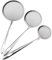 3 STÜCKE Fine Mesh Skimmer Spoon, Schöpfkelle Küchensieb Feinmaschig, Frittierlöffel Feines Sieb, Edelstahl Schaumlöffel, Hot Pot Fat Skimmer Spoon For Kitchen Food Cooking Frying Skimming Grease