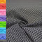 MAGAM-Stoffe Amelie Blümchen Baumwollstoff Oeko-Tex Meterware 50cm (15. Schwarz)