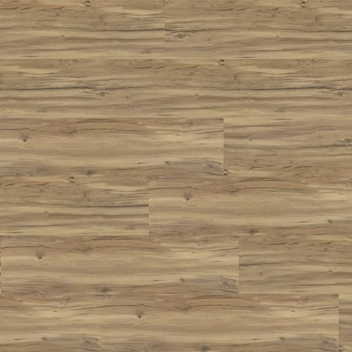 Vinylboden zum kleben 1 Paket (3,77 m²) 0,30 mm Nutzschicht 2 mm Stärke Holzoptik (Gebirgslärche gekalkt) Vinylfliesen zum verkleben für Küche Bad Wohnzimmer