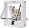 Ycozy Porte pour Chat - Taille Extérieure 22 x 19 cm - Version Améliorée Chatière à Verrouillage Rotatif 4 Positions pour Portes Intérieures/Extérieures, Adaptée aux Chats et Petits Chiens